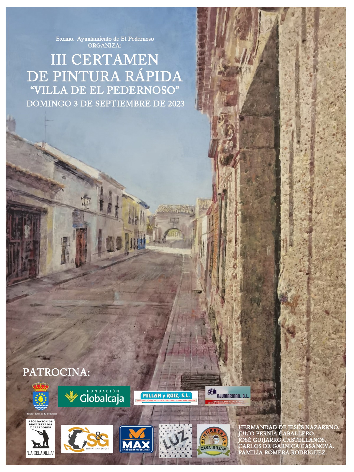 Pulsa para ampliar CARTEL III CERTAMEN PINTURA RÁPIDA VILLA DE EL PEDERNOSO.jpg